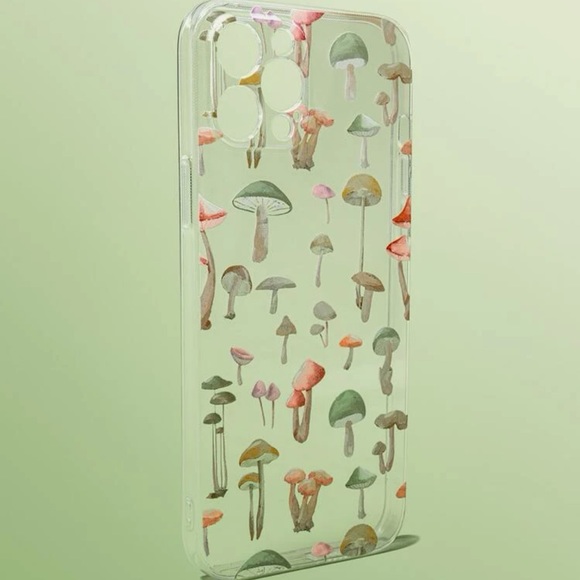 🧚♂️ Apple iPhone XS Max Clear Fairycore With Mushroom Pattern Phone Case - NWT - Picture 2 of 6